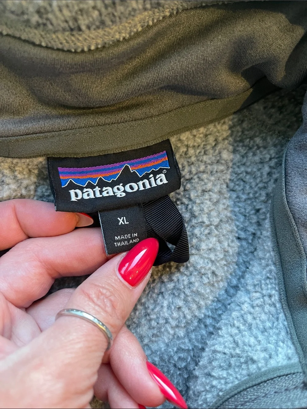 Patagonia Heather Gray Quarter-Zip Fleece Pullover